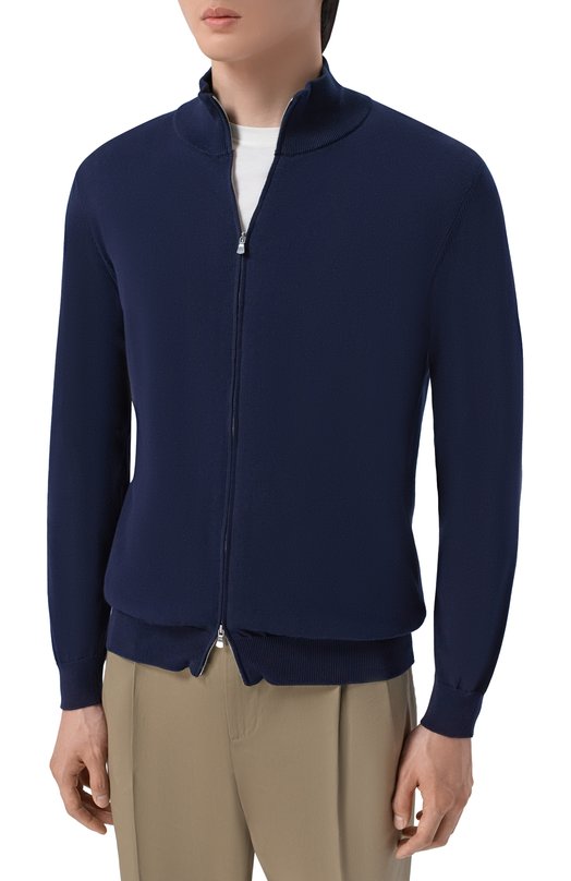 Хлопковый кардиган Andrea Campagna M5425-1007 Синий  M5425-1007 Фото 3