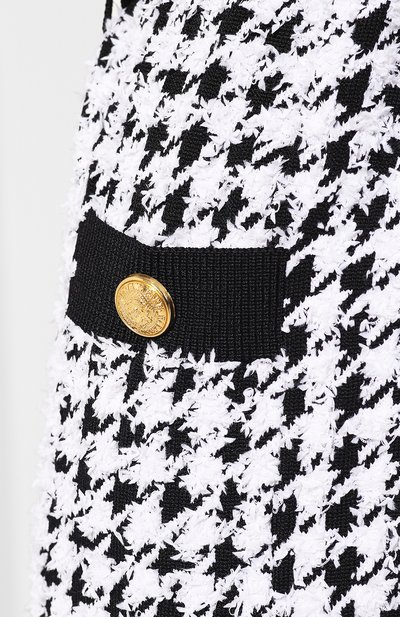 Кардиган с поясом BALMAIN черно-белого цвета по цене 358000 руб., арт. RF13448/K258, фото 5 Кардиган с поясом BALMAIN, арт. RF13448/K258, фото 5