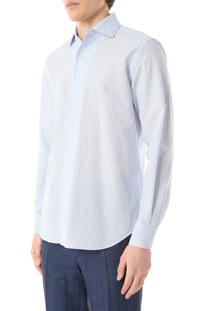 Сорочка из хлопка и льна CORNELIANI, арт. 25P156-2511174, фото 3