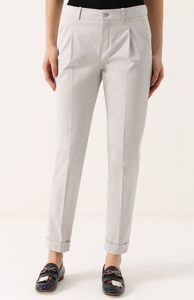 Прямые брюки со стрелками и отворотами LORO PIANA, арт. FAF2275, фото 3