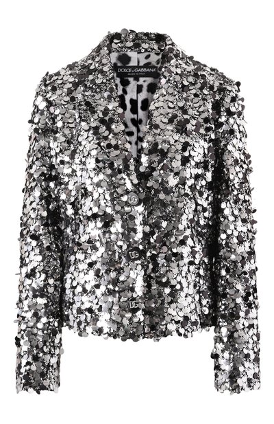 Женский жакет с отделкой пайетками DOLCE & GABBANA, арт. F27DHT/FLSJ8