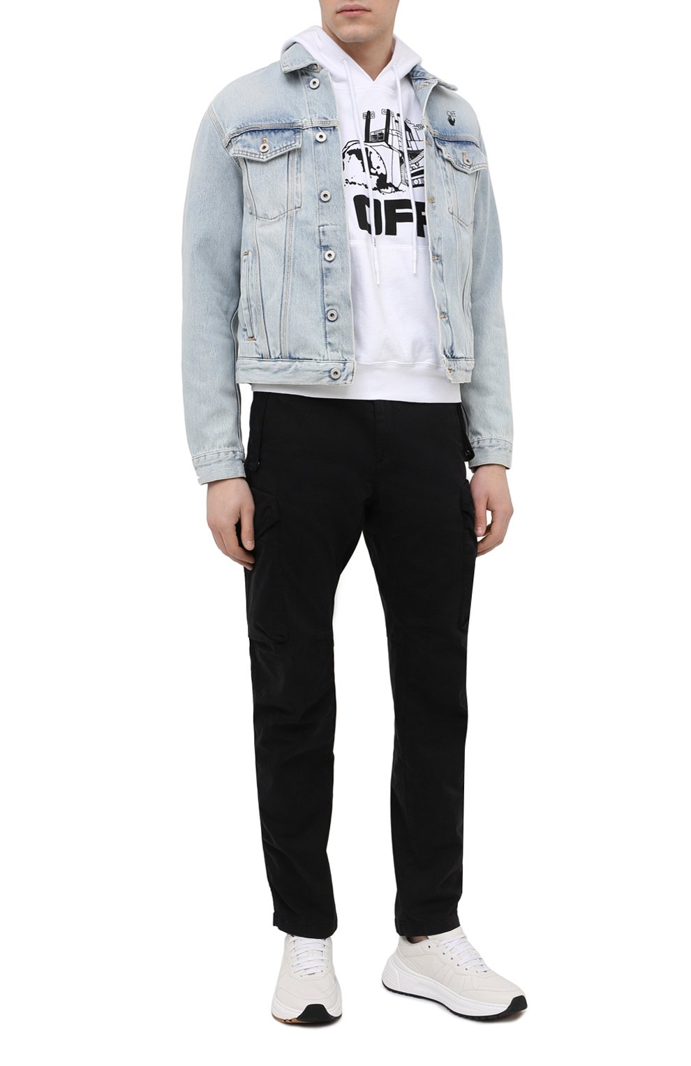 Джинсовая куртка OFF-WHITE, арт. 0MYE054R21DEN002, фото 2