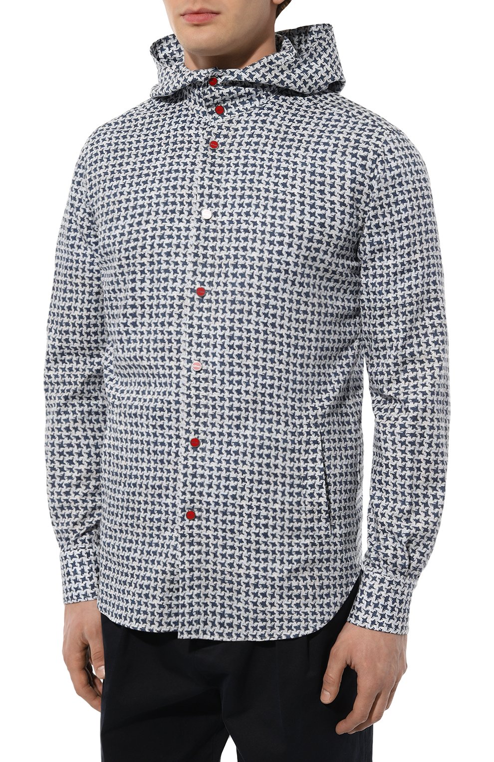 Хлопковая рубашка KITON, арт. UMCMARH08909, фото 3