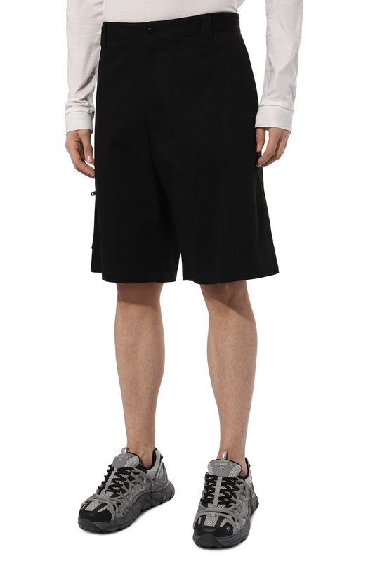 Хлопковые шорты Moschino Чёрный, фото 3