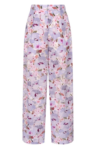 Женские шелковые брюки BALMAIN, арт. GF1PN215/SF37