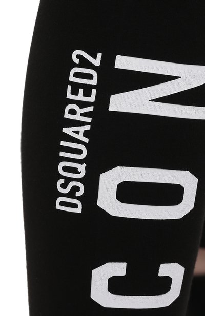Хлопковые легинсы DSQUARED2, арт. D8N473450, фото 5