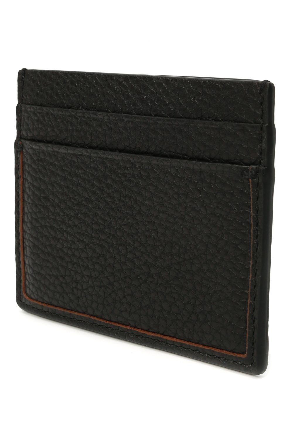 Кожаный футляр для кредитных карт ZEGNA черного цвета по цене 23550 руб., арт. LHDAI-E1139W, фото 2 Кожаный футляр для кредитных карт ZEGNA, арт. LHDAI-E1139W, фото 2