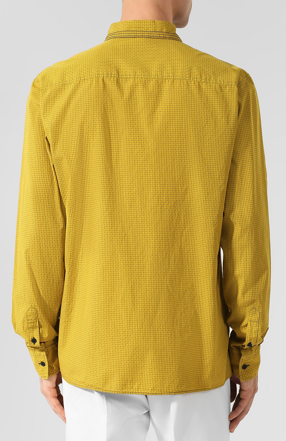 Хлопковая рубашка с воротником кент BOTTEGA VENETA, арт. 517138/VEP40, фото 4