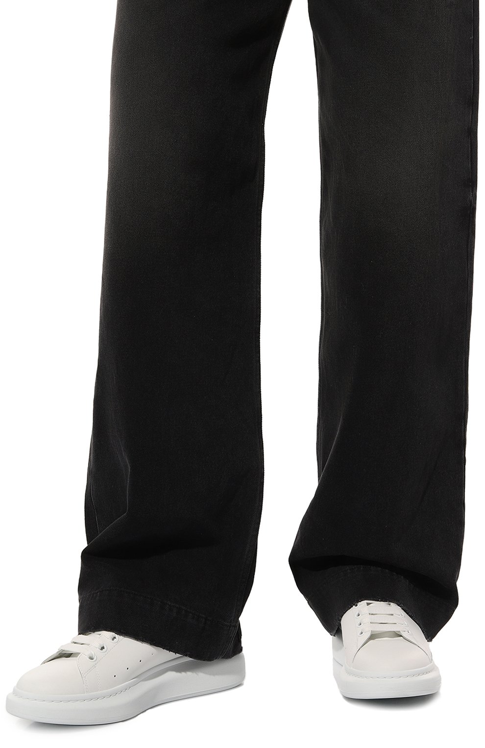 Кожаные кеды oversized ALEXANDER MCQUEEN, арт. 727394/WHXMT, фото 3