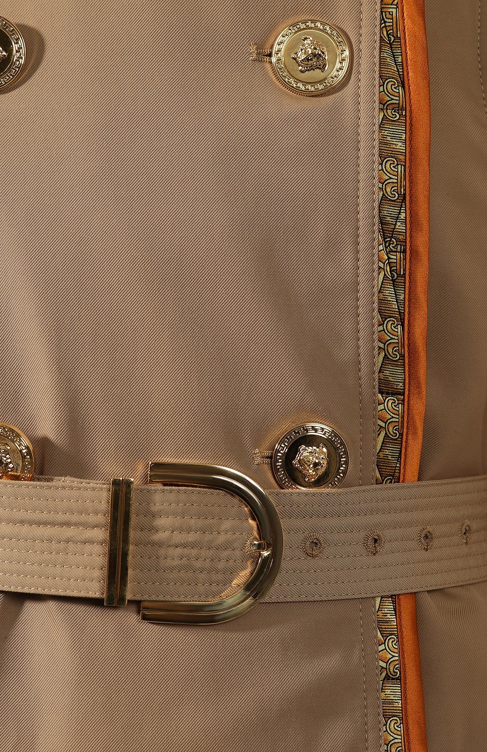 Пальто VERSACE бежевого цвета по цене 665500 руб., арт. A84139/A226116, фото 5 Пальто VERSACE, арт. A84139/A226116, фото 5