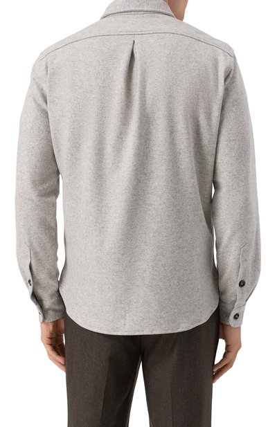 Рубашка из ш�ерсти и кашемира ANDREA CAMPAGNA, арт. CAMLMIL/WCFELT, фото 4