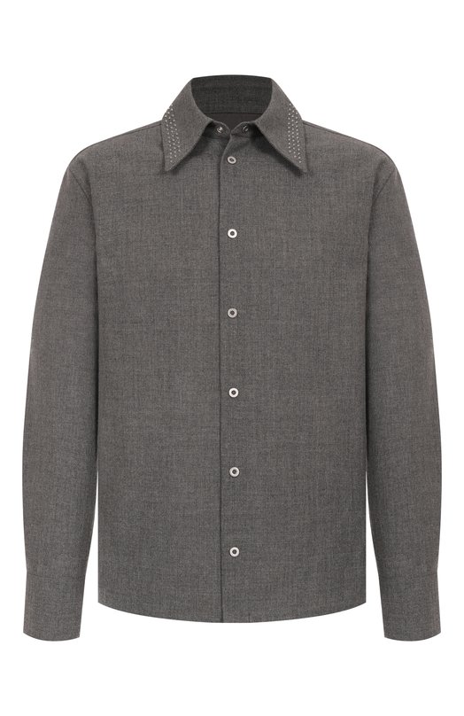 Шерстяная рубашка Jil Sander J22DL0318-J41557 Серый J22DL0318-J41557