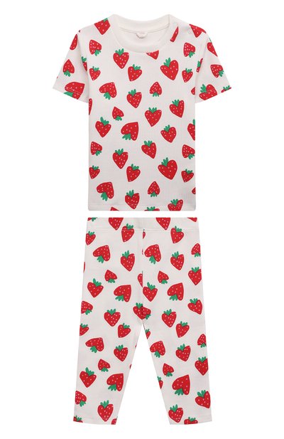 Комплект из футболки и брюк STELLA MCCARTNEY белого цвета по цене 10750 руб., арт. 8Q3HH0, фото 1 Комплект из футболки и брюк STELLA MCCARTNEY, арт. 8Q3HH0, фото 1