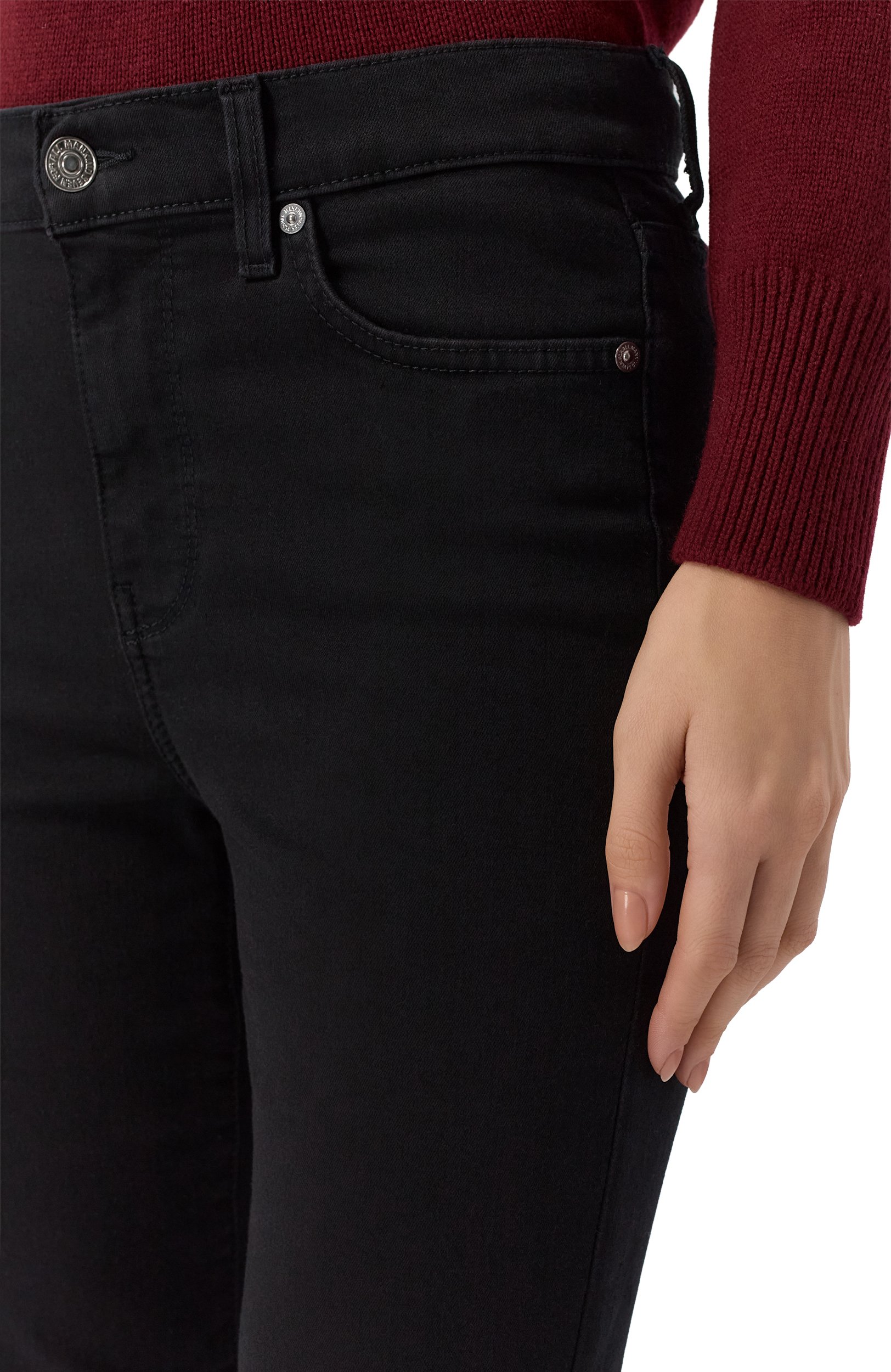 Джинсы ali 7 FOR ALL MANKIND черного цвета по цене 31900 руб., арт. 7E90526-SIB, фото 5 Джинсы ali 7 FOR ALL MANKIND, арт. 7E90526-SIB, фото 5