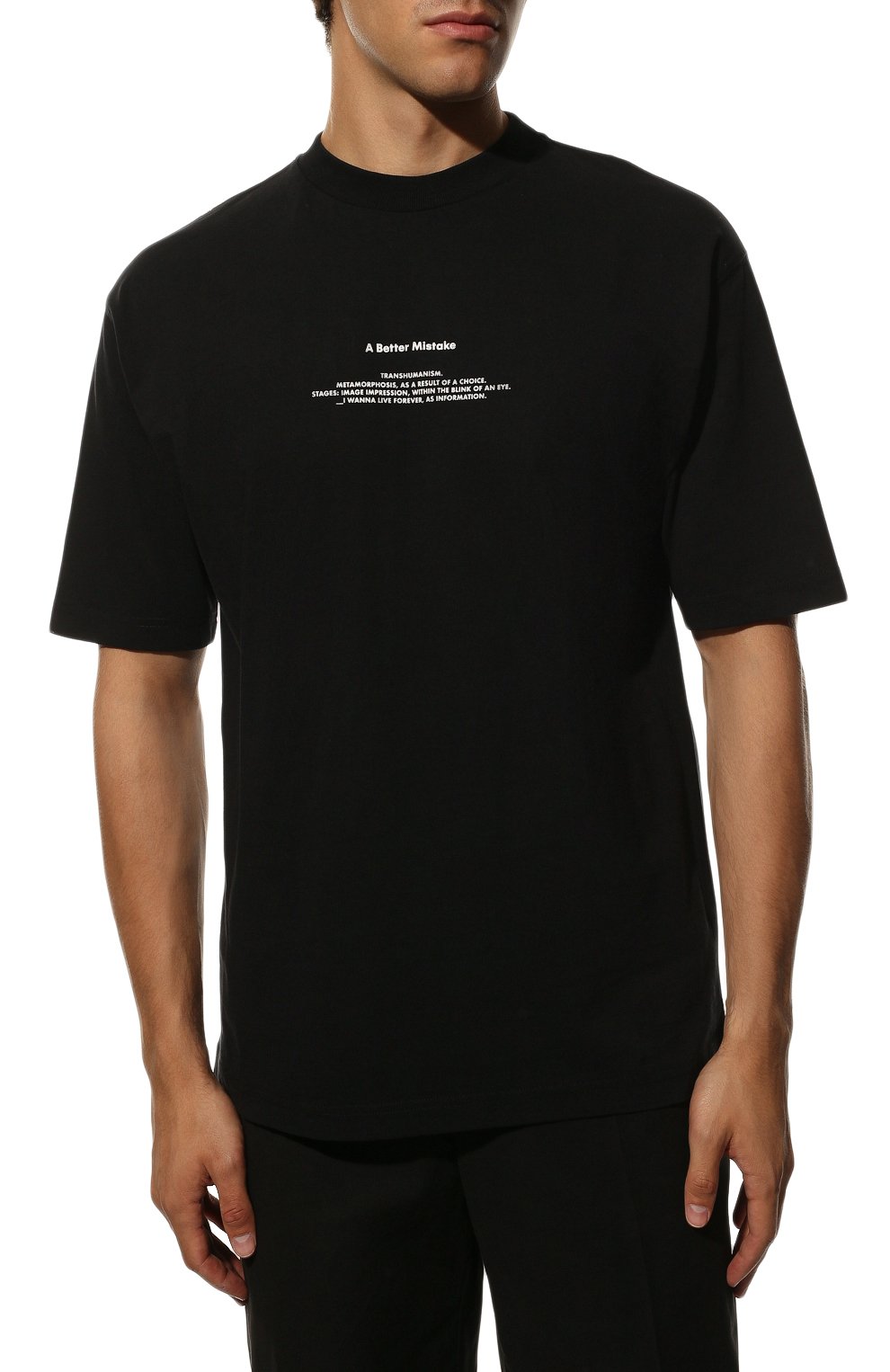 Хлопковая футболка A BETTER MISTAKE, арт. 04D7TS100 JS008PD, фото 3