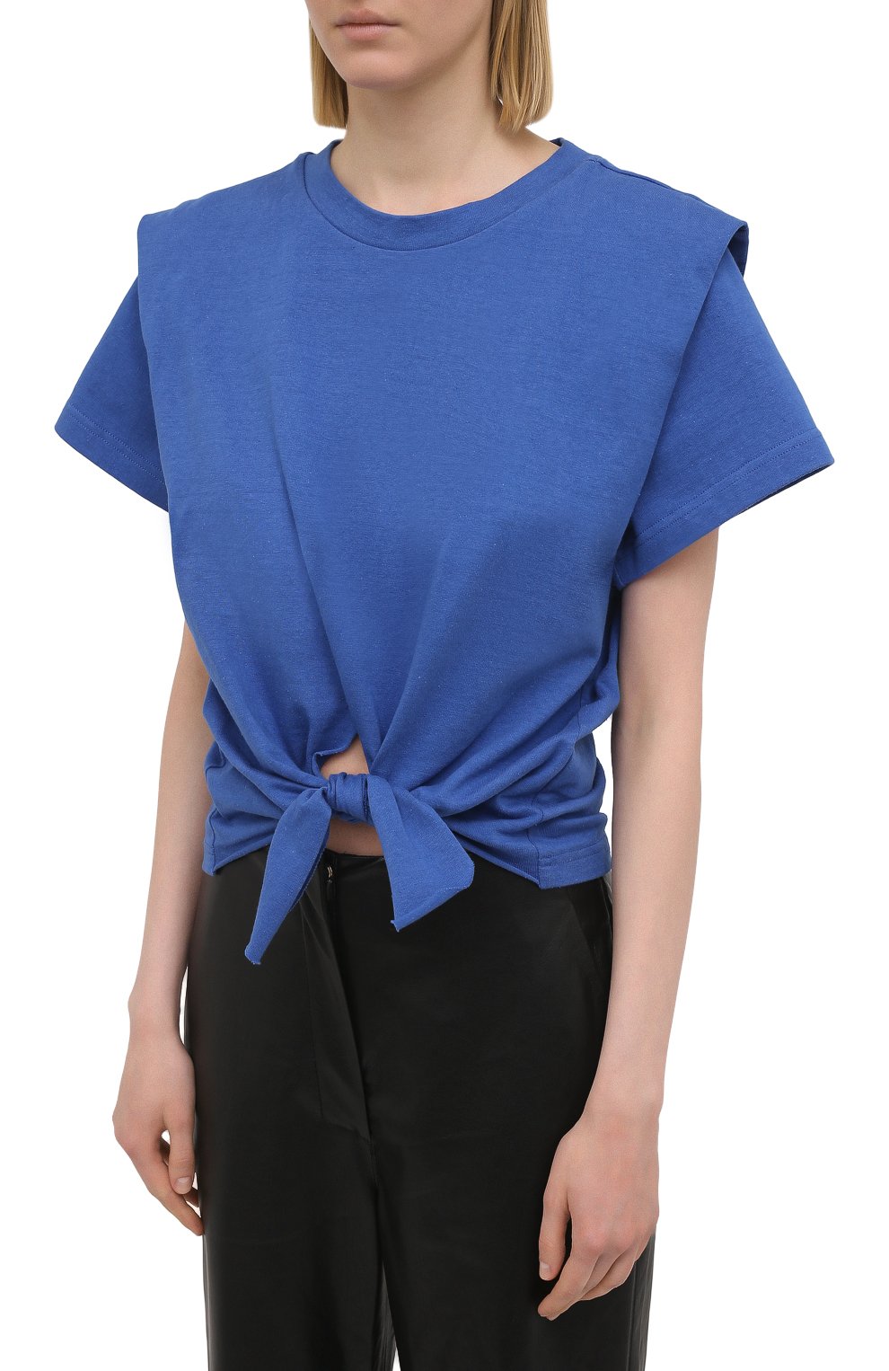 Хлопковая футболка ISABEL MARANT, арт. TS0780-21P027I/ZELIT0, фото 3