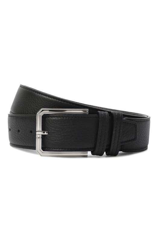 Кожаный ремень Kiton USC23PN0012608 Чёрный USC23PN0012608