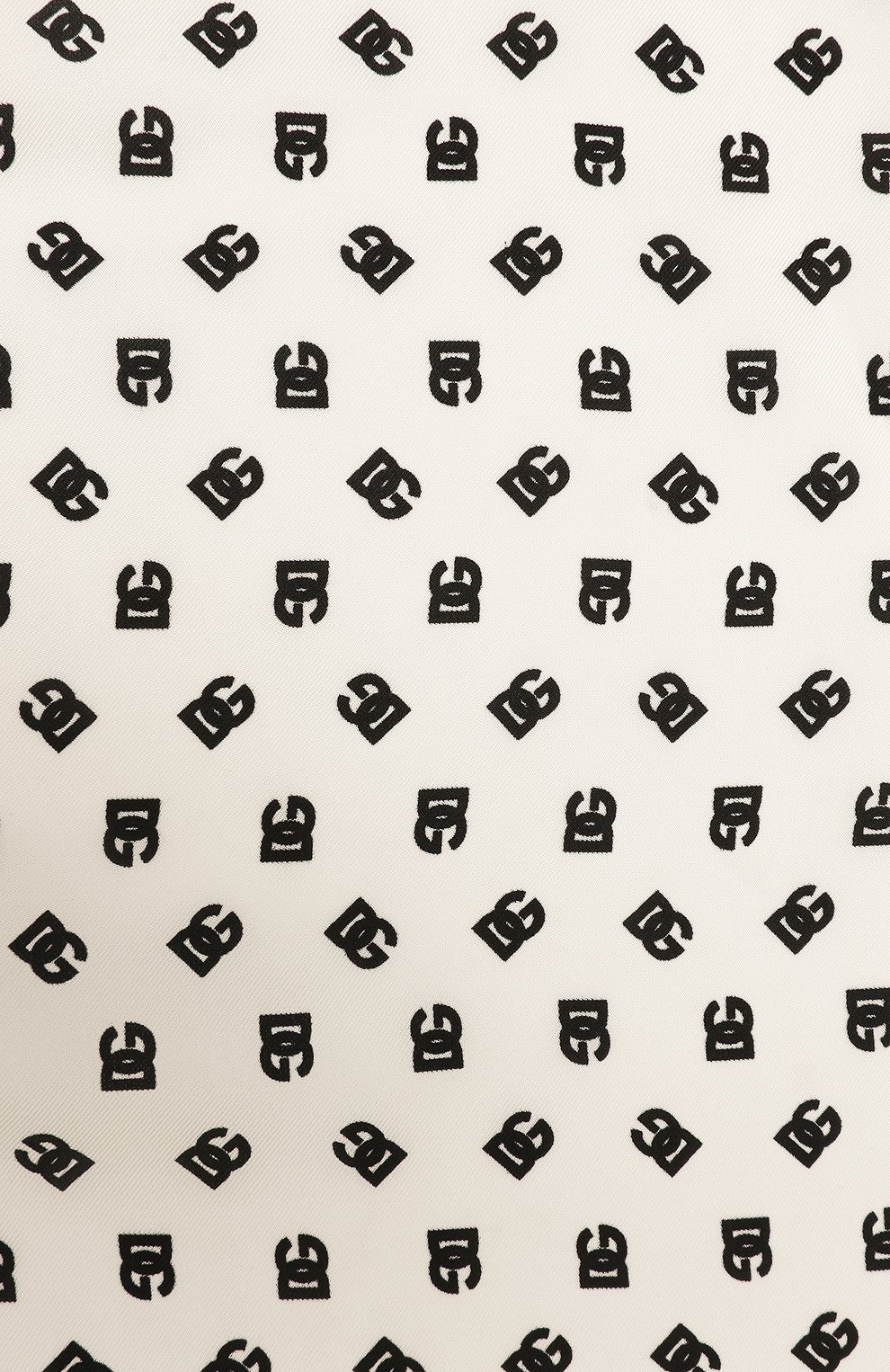 Шелковый платок DOLCE & GABBANA черно-белого цвета по цене 37000 руб., арт. FS319A/GDCQJ, фото 3 Шелковый платок DOLCE & GABBANA, арт. FS319A/GDCQJ, фото 3