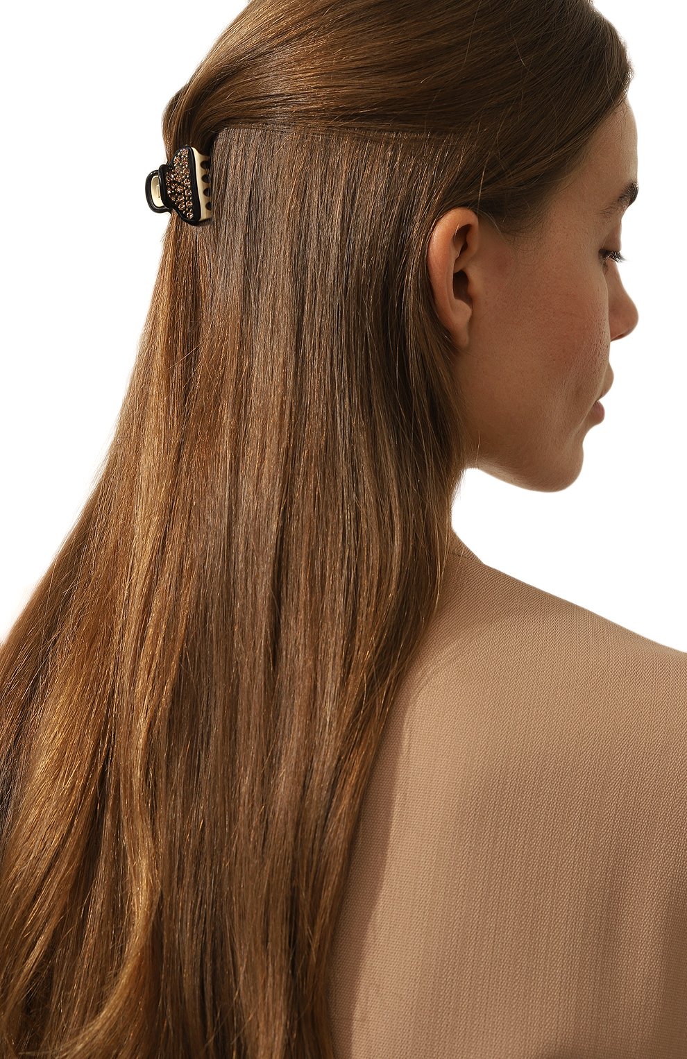 Заколка для волос ALEXANDRE DE PARIS черного цвета по цене 11960 руб., арт. ICCB-12831-06P23 ON, фото 2 Заколка для волос ALEXANDRE DE PARIS, арт. ICCB-12831-06P23 ON, фото 2