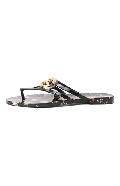 Шлепанцы DOLCE & GABBANA черного цвета по цене 65350 руб., арт. CW2418/AY850, фото 4 Шлепанцы DOLCE & GABBANA, арт. CW2418/AY850, фото 4