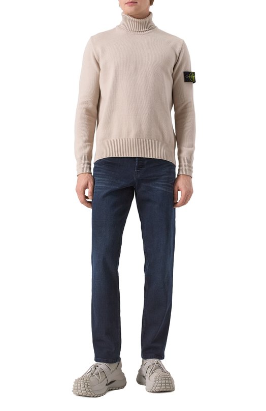 Хлопковая водолазка Stone Island 8115505A2 Бежевый  8115505A2 Фото 2