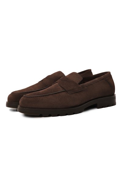 Мужские замшевые пенни-лоферы detroit SANTONI, арт. MGDG18610DTRASEY