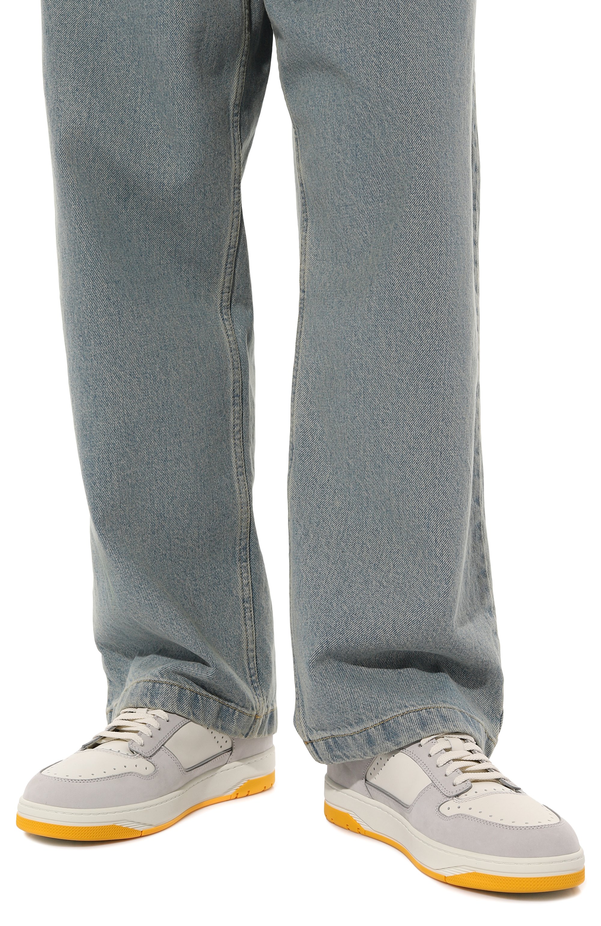 Кожаные кеды sneak air SANTONI, арт. MBSA21865BIGHSZ8, фото 3