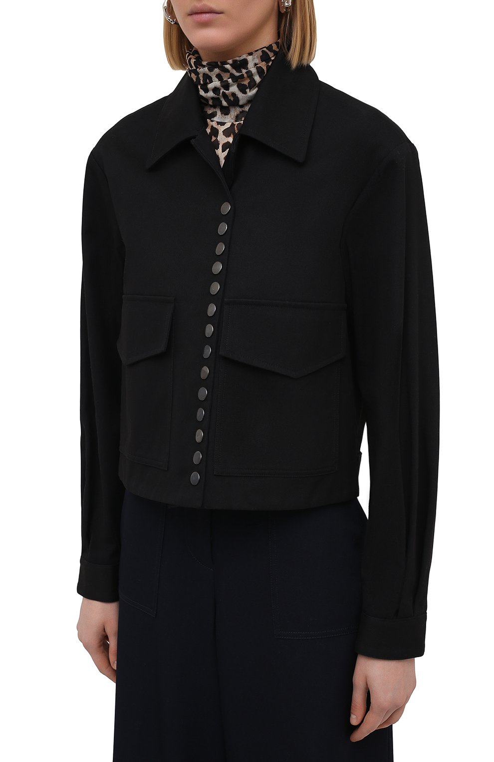 Хлопковый жакет DRIES VAN NOTEN черного цвета по цене 77200 руб., арт. 211-10514-2044, фото 3 Хлопковый жакет DRIES VAN NOTEN, арт. 211-10514-2044, фото 3