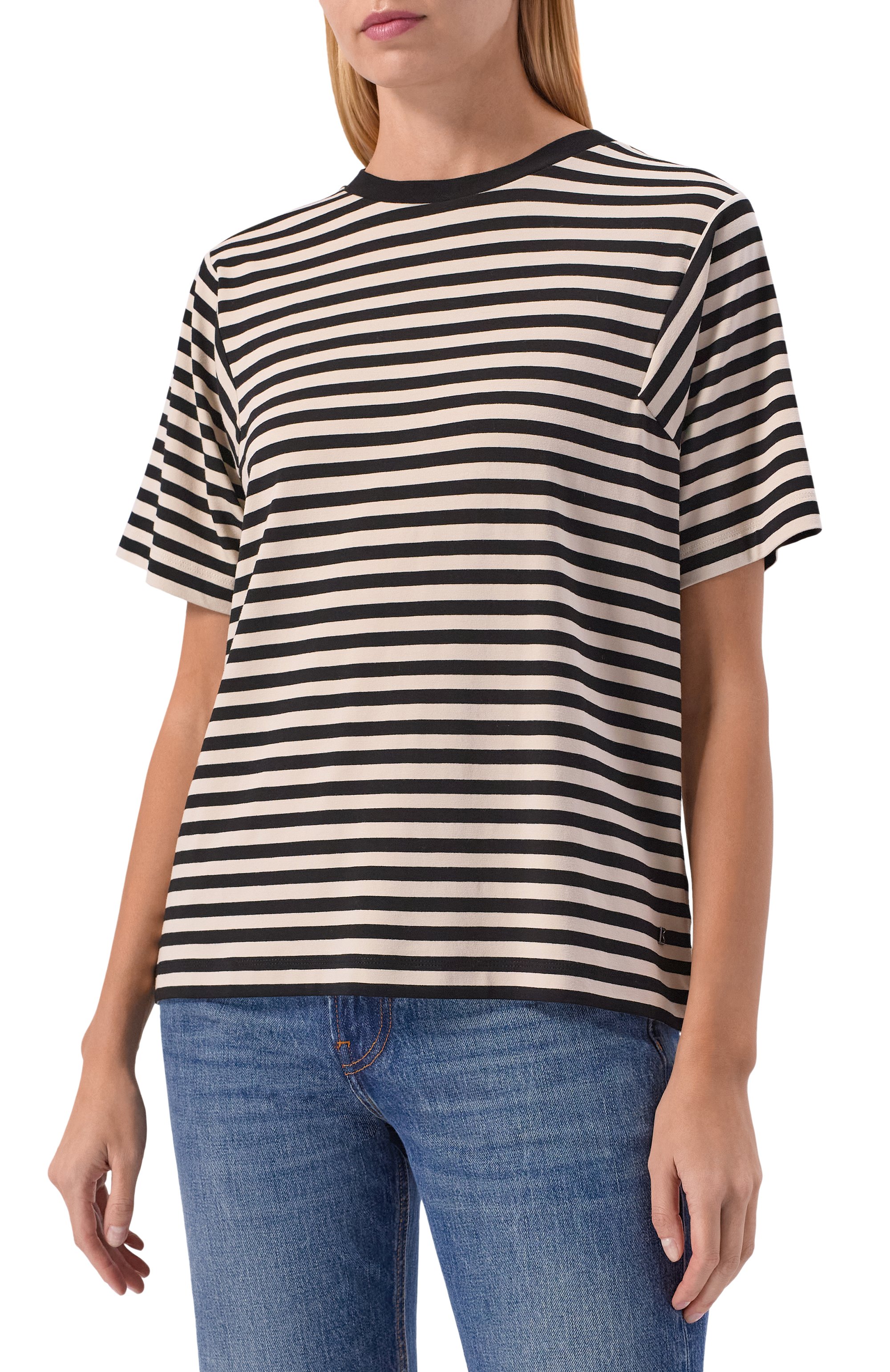 Футболка из вискозы BOGNER черного цвета по цене 17900 руб., арт. 56777886, фото 3 Футболка из вискозы BOGNER, арт. 56777886, фото 3