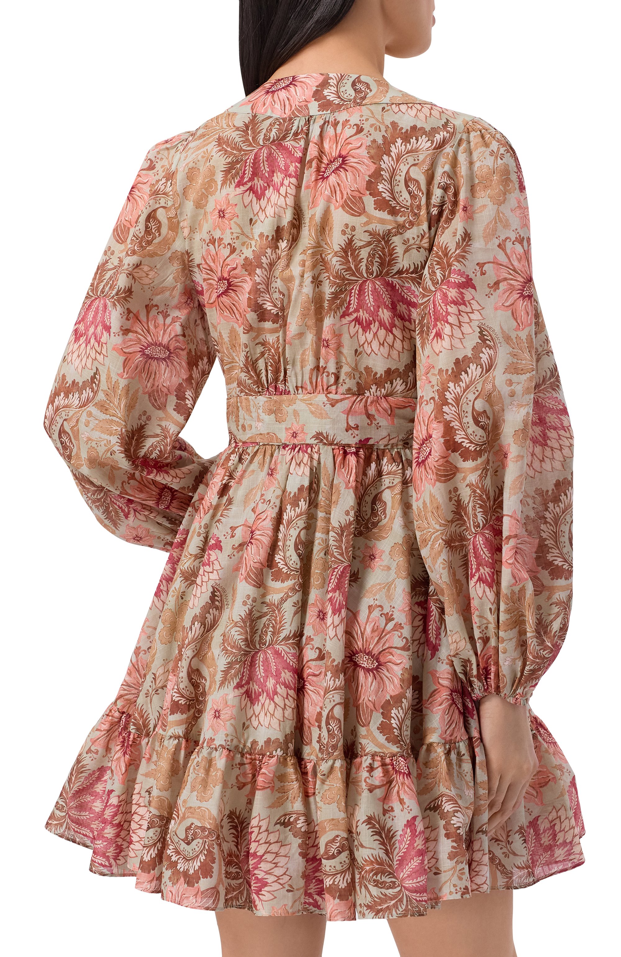 Хлопковое платье ZIMMERMANN разноцветного цвета по цене 184000 руб., арт. 2449DRS263, фото 3 Хлопковое платье ZIMMERMANN, арт. 2449DRS263, фото 3