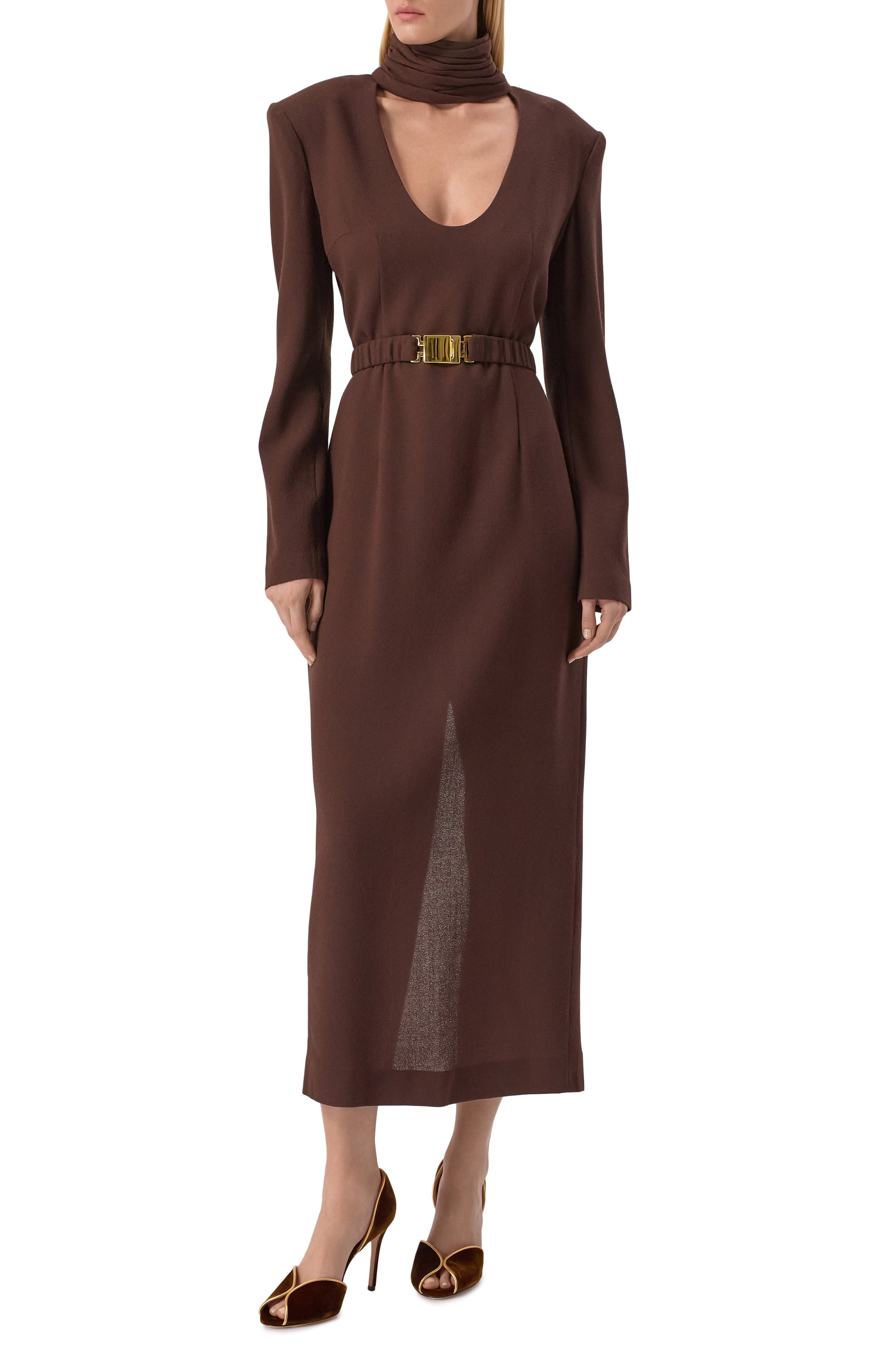 Бархатные т уфли ethel GIANVITO ROSSI, арт. G61751.95RIC.NK1MKBW, фото 3