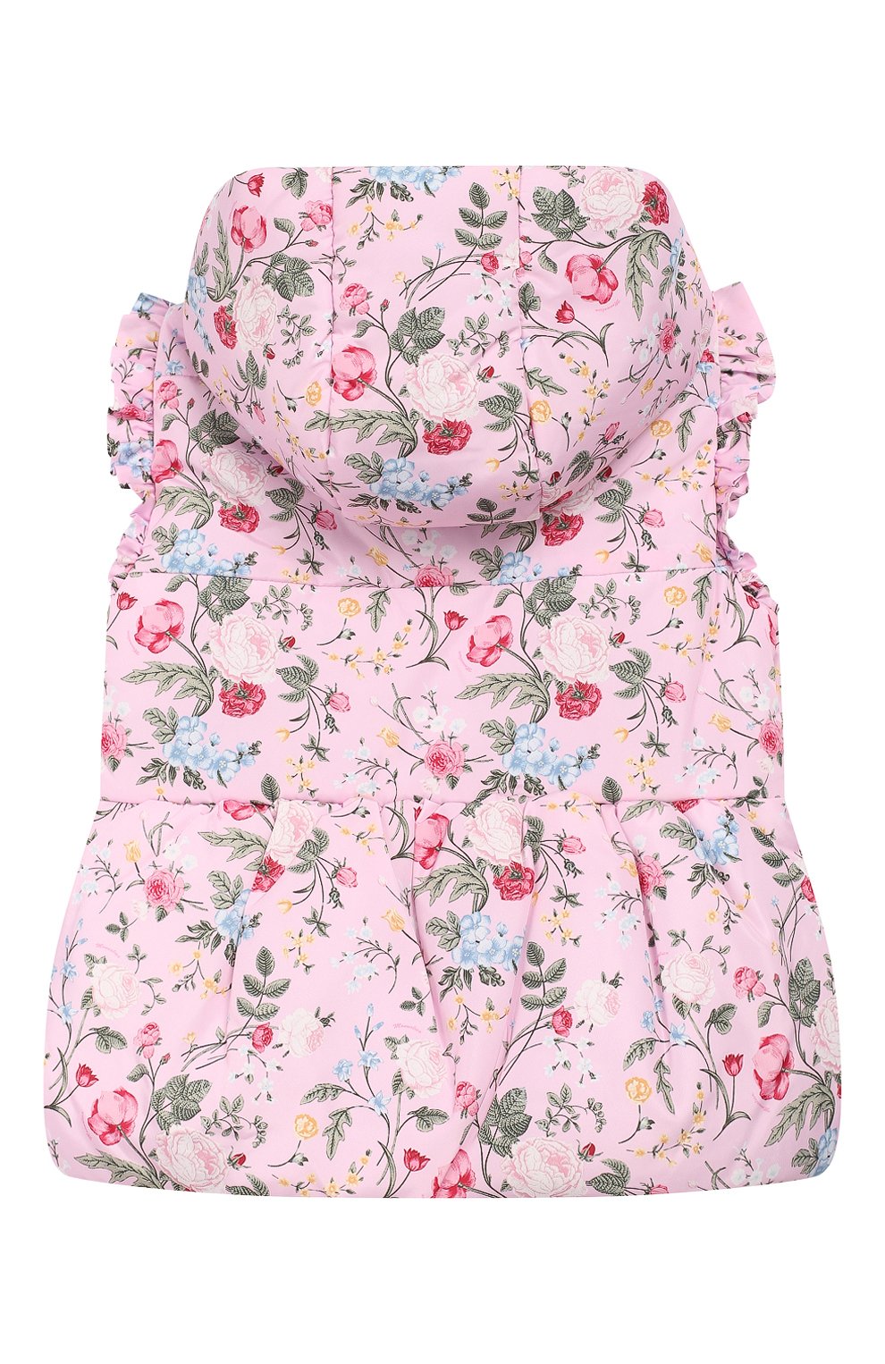 Жилет с капюшоном MONNALISA розового цвета по цене 21600 руб., арт. 194100, фото 2 Жилет с капюшоном MONNALISA, арт. 194100, фото 2