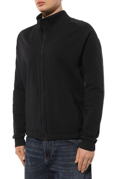 Хлопковая толстовка HANRO черного цвета по цене 28990 руб., арт. 075944, фото 3 Хлопковая толстовка HANRO, арт. 075944, фото 3