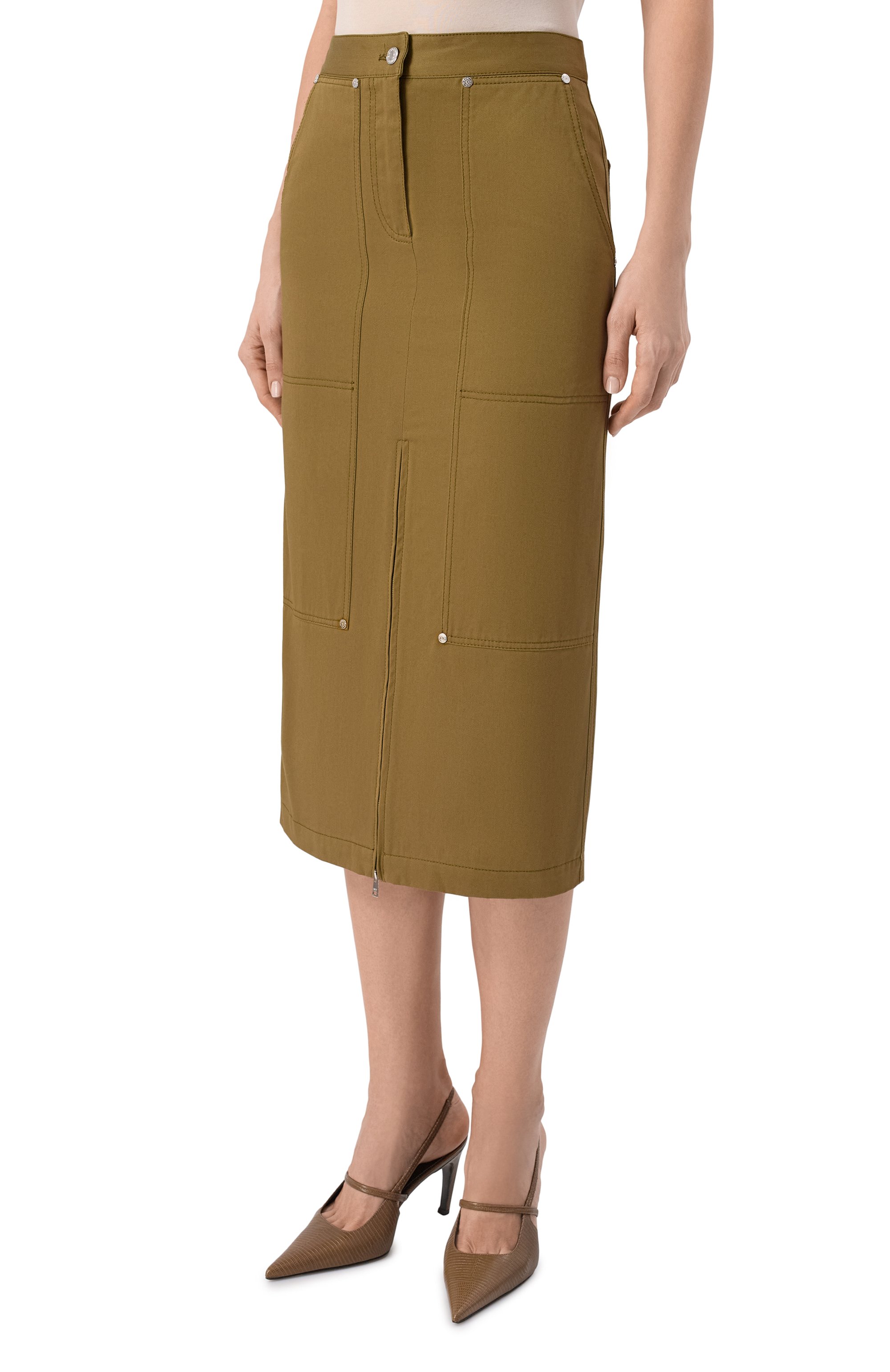 Хлопковая юбка MSGM, арт. 4041MDD13/267104, фото 3