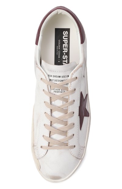 Кожаные кеды super-star GOLDEN GOOSE DELUXE BRAND белого цвета по цене 72650 руб., арт. GMF00101.F008114, фото 5 Кожаные кеды super-star GOLDEN GOOSE DELUXE BRAND, арт. GMF00101.F008114, фото 5