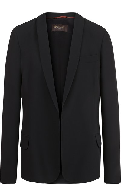 Женский однотонный приталенный жакет из шелка LORO PIANA, арт. FAI1310