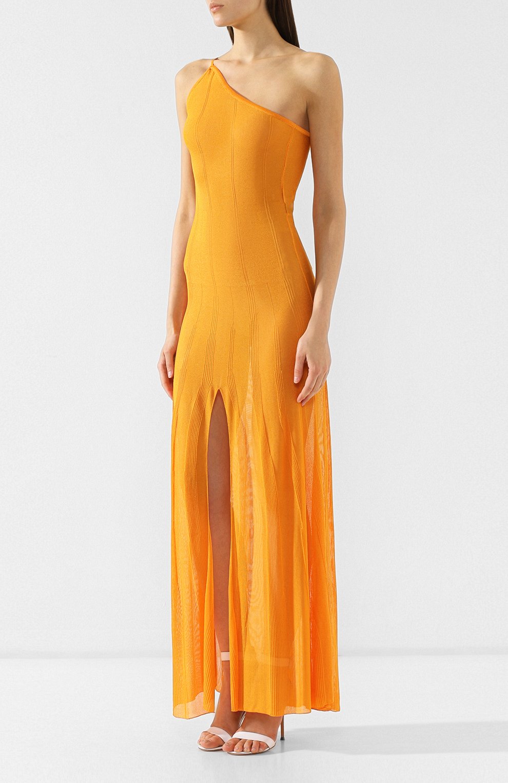 Платье-макси JACQUEMUS оранжевого цвета по цене 62350 руб., арт. 191KN20/37730, фото 3 Платье-макси JACQUEMUS, арт. 191KN20/37730, фото 3