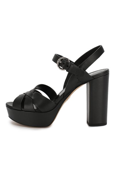 Кожаные босоножки PRADA, арт. 1XP64A-3A6F-F0002-105, фото 2