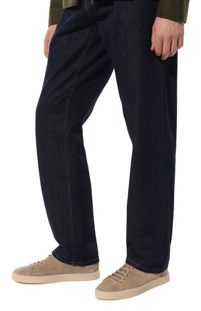 Замшевые кеды BLU BARRETT бежевого цвета по цене 49100 руб., арт. CLI0-12287.15, фото 3 Замшевые кеды BLU BARRETT, арт. CLI0-12287.15, фото 3