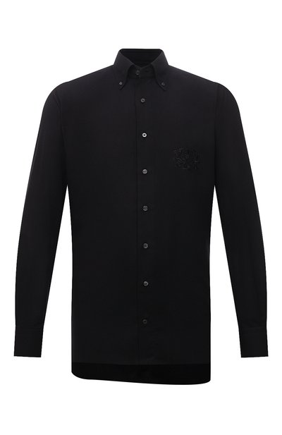 Мужская рубашка из хлопка и кашемира ZILLI, арт. MFW-4050-1649/ZS4003