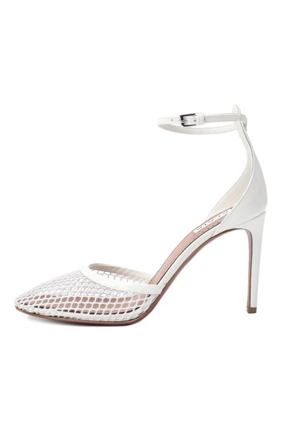 Комбинированные туфли fishnet 90 ALAIA, арт. AA3E049TK007, фото 4