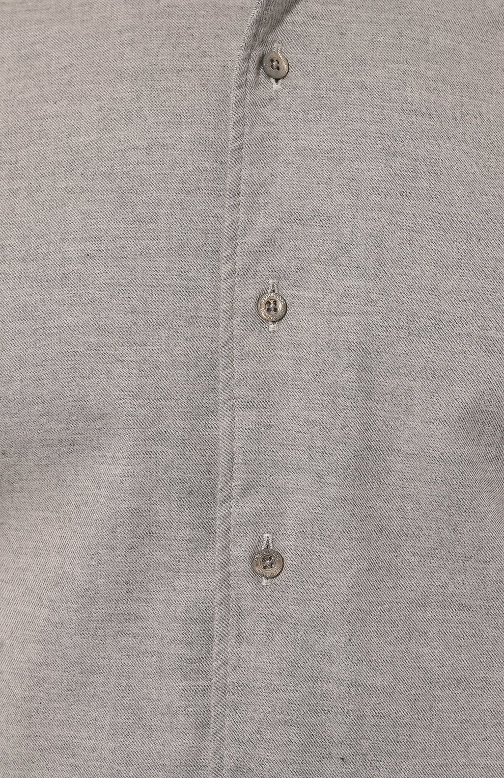 Хлопковая рубашка CORNELIANI светло-серого цвета по цене 37150 руб., арт. 94P156-9411629, фото 5 Хлопковая рубашка CORNELIANI, арт. 94P156-9411629, фото 5