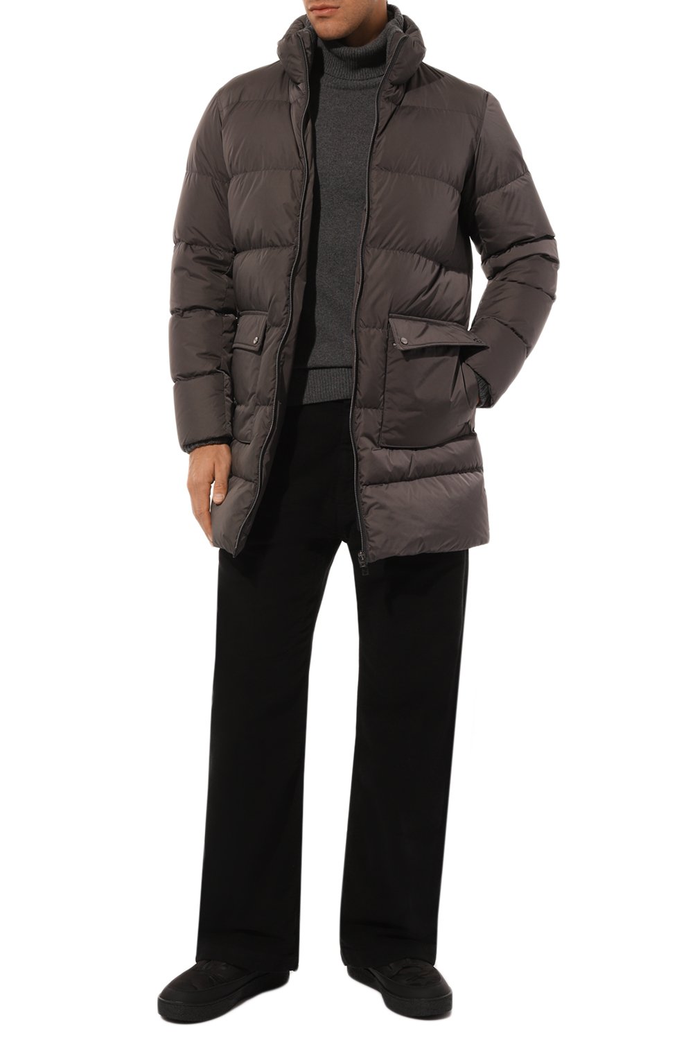 Пуховик HERNO коричневого цвета по цене 87550 руб., арт. PI001149U/12004Z, фото 2 Пуховик HERNO, арт. PI001149U/12004Z, фото 2