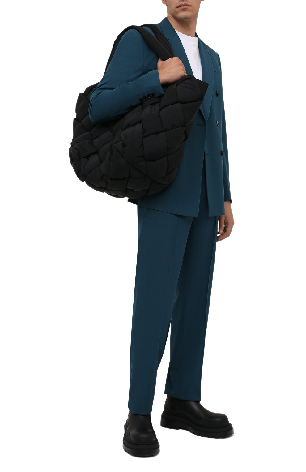 Текстильная сумка-шопер cassette BOTTEGA VENETA, арт. 666868/VB080, фото 2