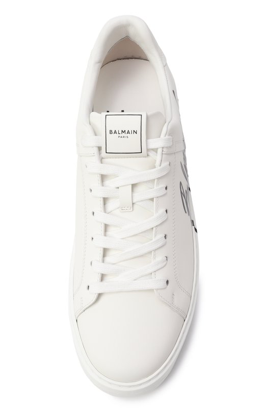 Кожаные кеды B-Court Balmain EM0VI288/LIPB Белый  EM0VI288/LIPB Фото 6