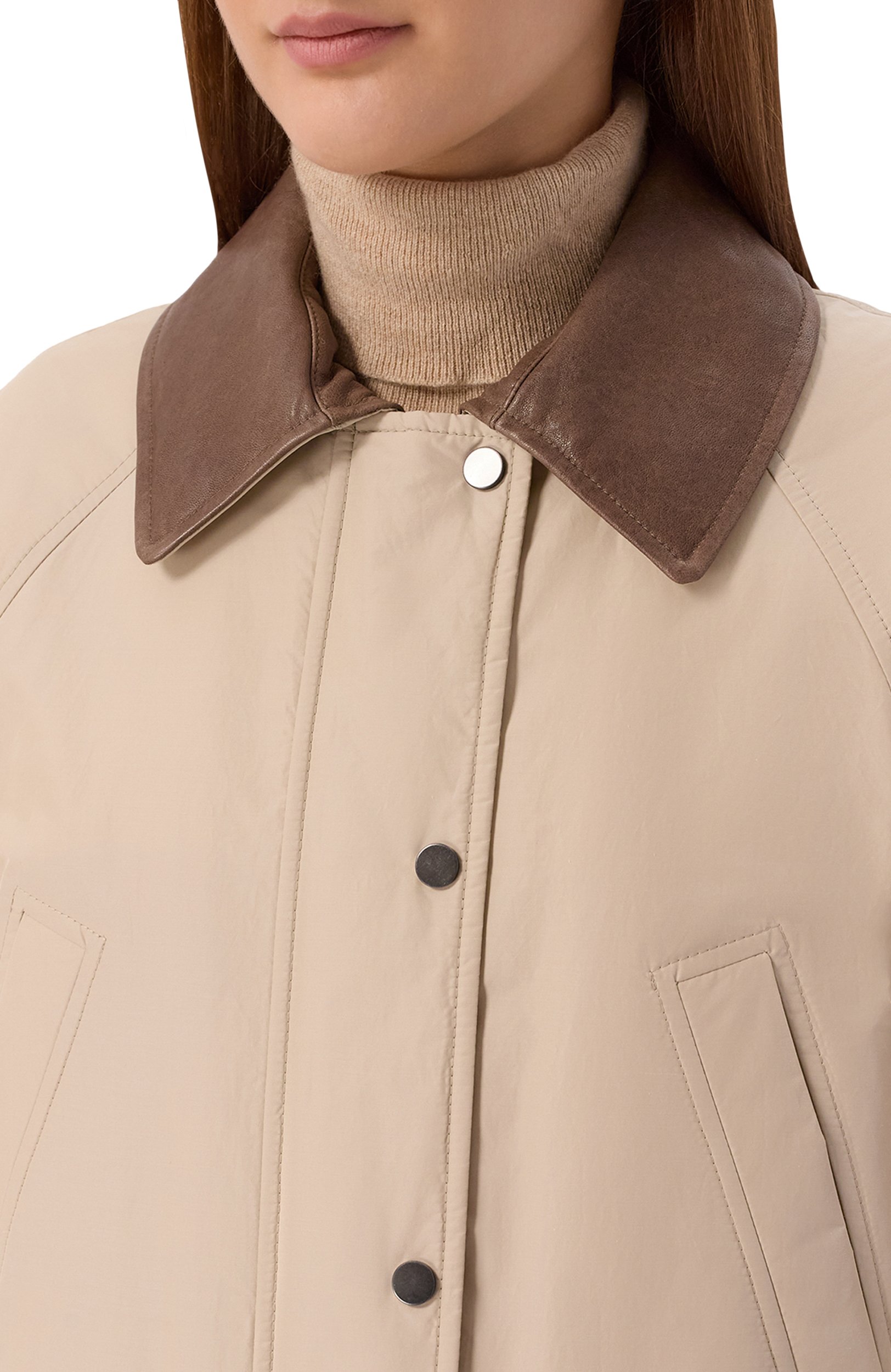 Утепленная куртка BRUNELLO CUCINELLI бежевого цвета по цене 726000 руб., арт. MH5257644P, фото 5 Утепленная куртка BRUNELLO CUCINELLI, арт. MH5257644P, фото 5