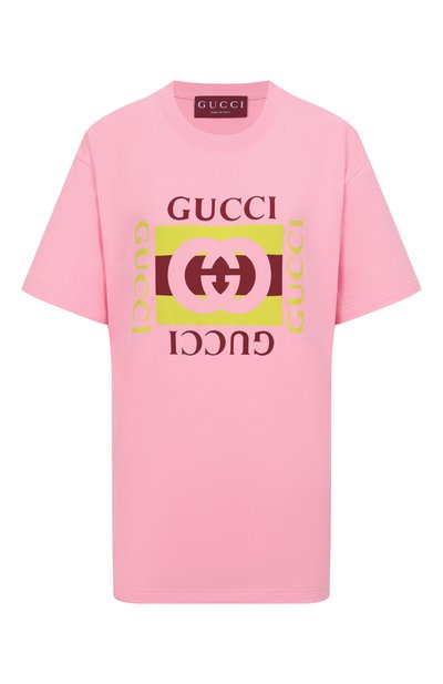Женская хлопковая футболка GUCCI, арт. 837959/XJHG9