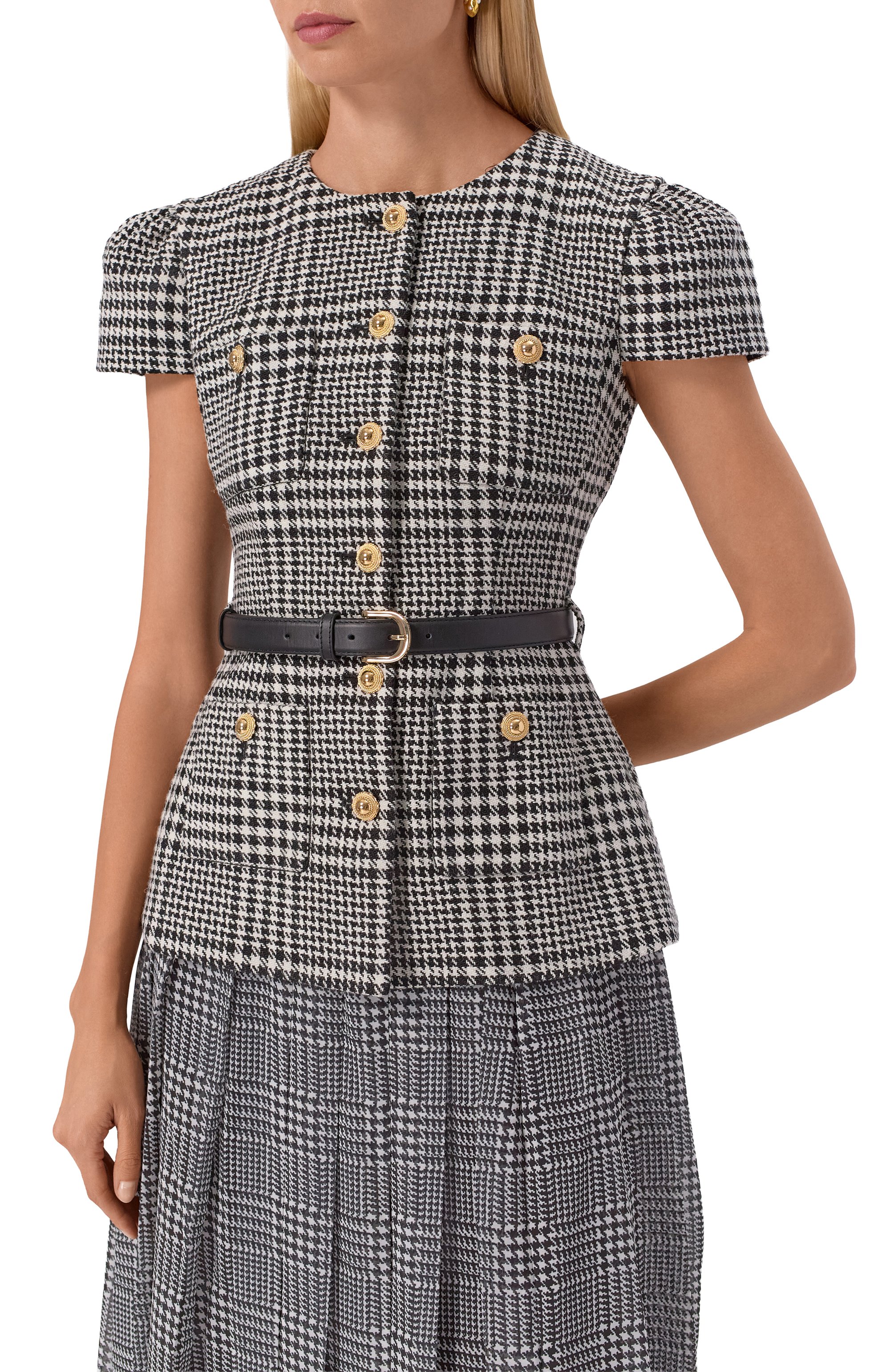 Платье SELF-PORTRAIT, арт. PF25-017MC-BW, фото 5