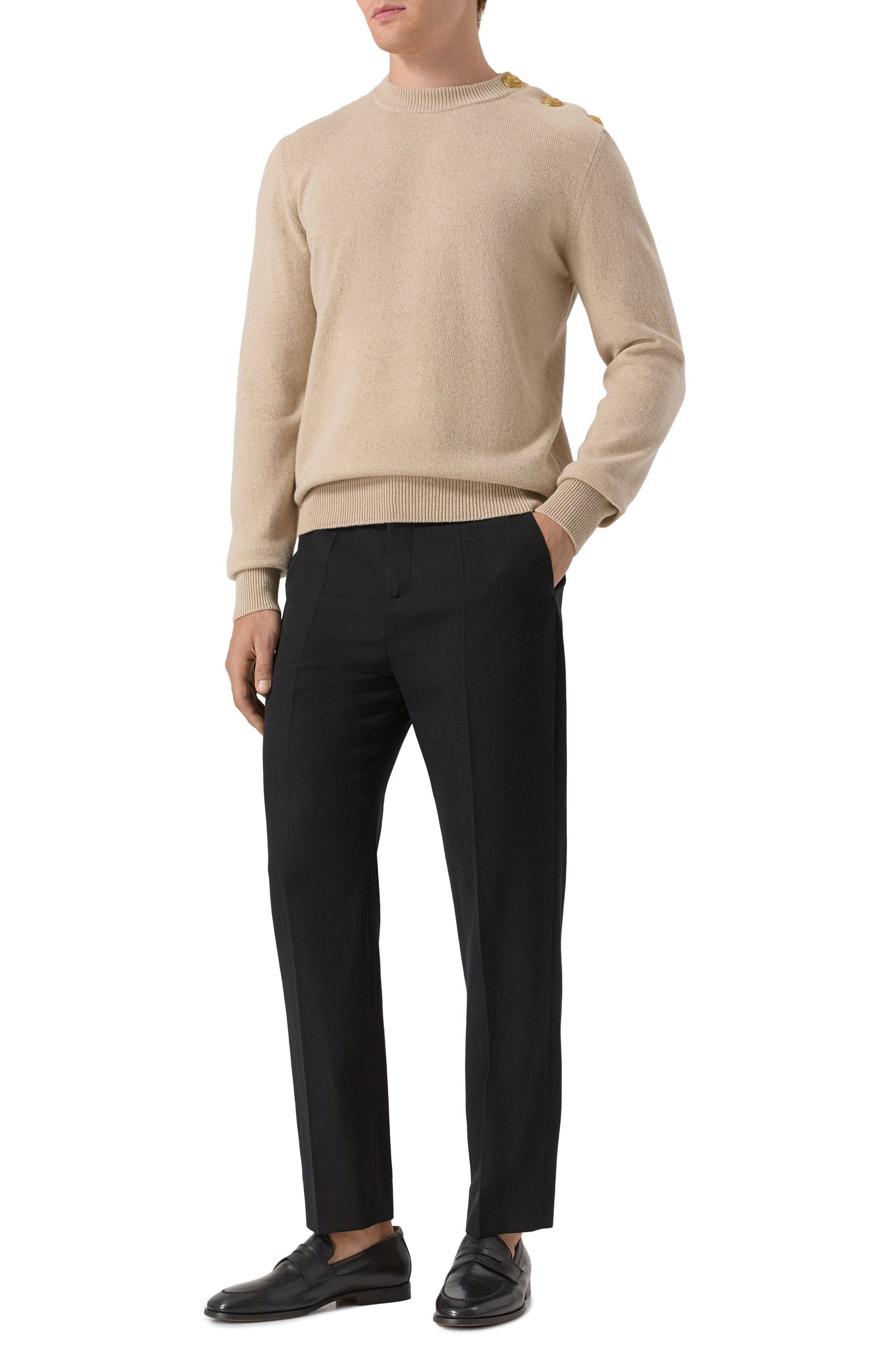 Джемпер из кашемира и шерсти BALMAIN, арт. FH1KD010/KI87, фото 2