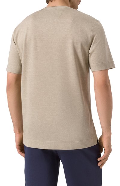 Футболка из хлопка и шелка boss x aston martin BOSS CAMEL, арт. 50537874, фото 4